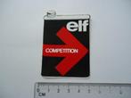 sticker oud ELF competition oil renault auto retro race blik, Verzamelen, Verzenden, Zo goed als nieuw, Bedrijf of Vereniging