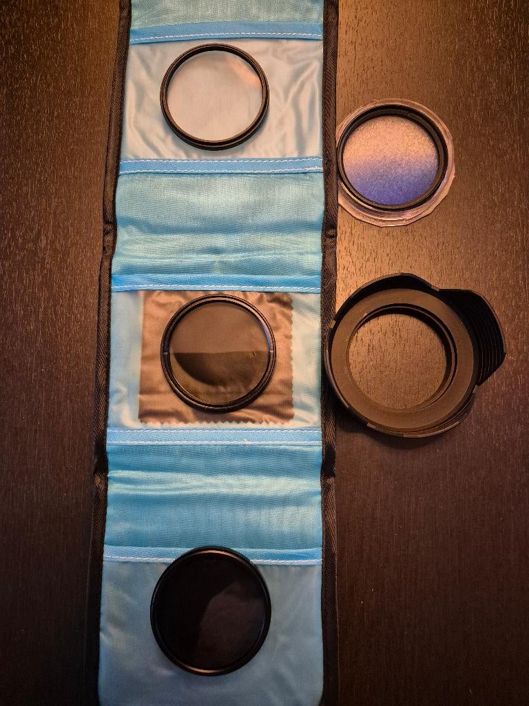 Filterset camera 55mm, Ophalen of Verzenden, Zo goed als nieuw, 50 tot 60 mm, Overige typen