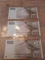 3 keer 100 gulden 1977 snip, Ophalen of Verzenden, 100 gulden