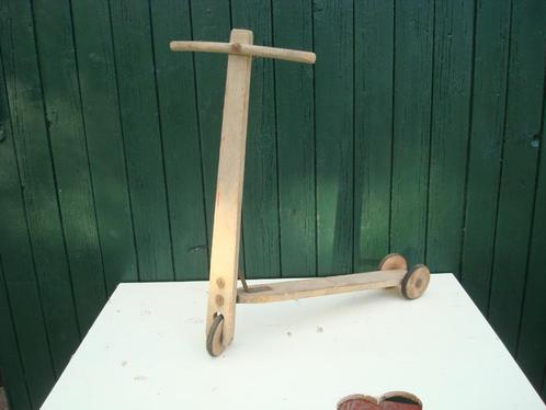 Houten speelgoed step Autopet, Antiek en Kunst, Antiek | Speelgoed, Ophalen of Verzenden