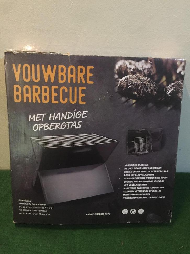 OPVOUWBARE  BARBECUE, Tuin en Terras, Houtskoolbarbecues, Nieuw, Ophalen of Verzenden