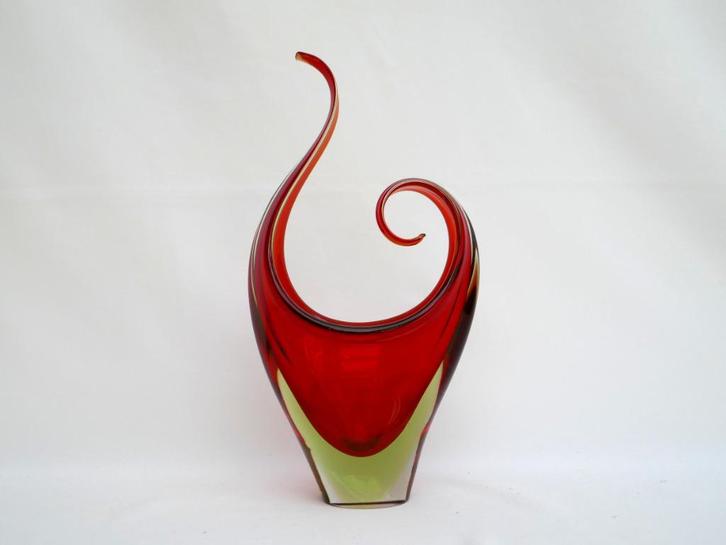 Murano - schaal / object met uranium glas, Antiek en Kunst, Kunst | Designobjecten, Ophalen