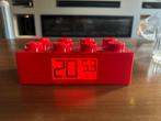 Rode lego wekker, Witgoed en Apparatuur, Wekkers, Ophalen of Verzenden, Zo goed als nieuw, Digitaal