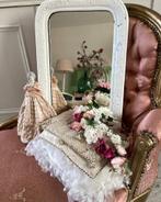 Antieke franse boog spiegel, Antiek en Kunst, Ophalen of Verzenden, Rechthoekig