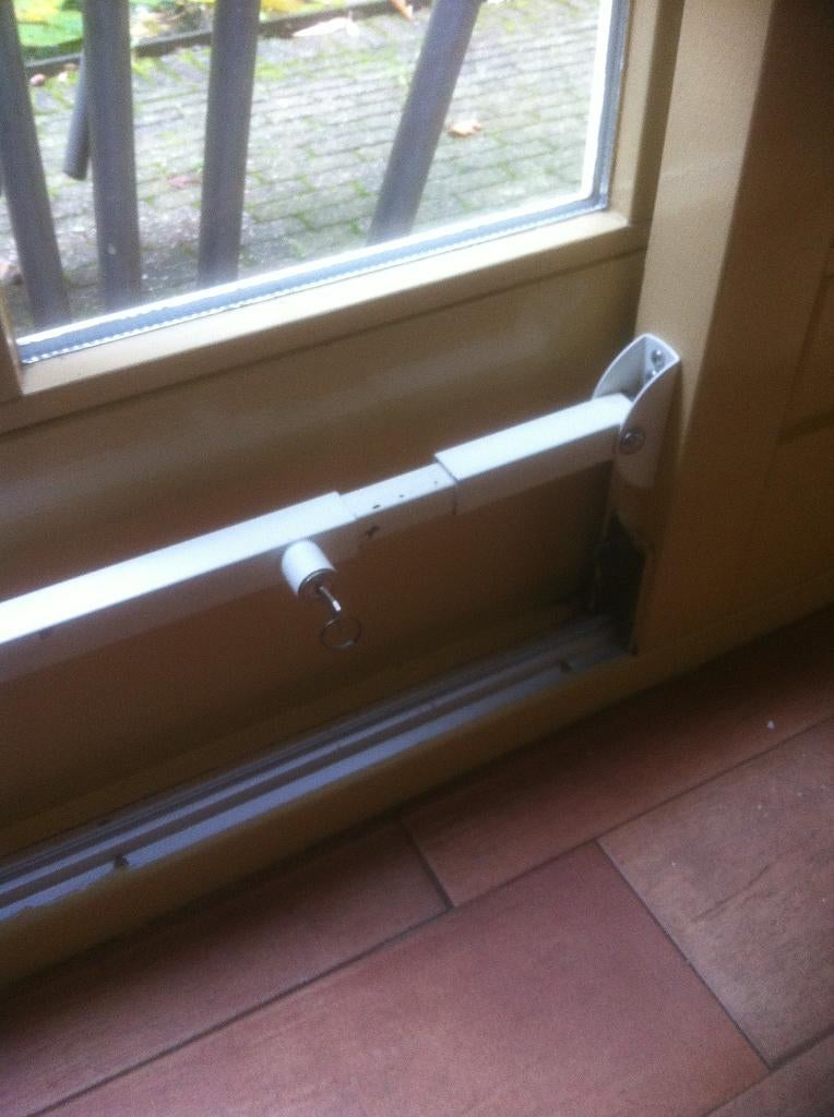 schuifdeur slot, Doe-het-zelf en Verbouw, Hang- en Sluitwerk, Ophalen, Zo goed als nieuw, IJzer, Slot