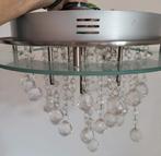 Kristallen Plafondlamp, Ophalen of Verzenden, Gebruikt, Glas, Modern