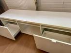 Witte TV Kast  IKEA BYÅS teab, Ophalen, Kunststof, Gebruikt, 150 tot 200 cm
