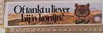 Vintage sticker Esso tijger of tankt u liever bij een konijn, Ophalen of Verzenden, Zo goed als nieuw