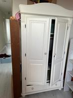 Witte kledingkast of meidenkast, Huis en Inrichting, Ophalen, Gebruikt, 100 tot 150 cm, 150 tot 200 cm