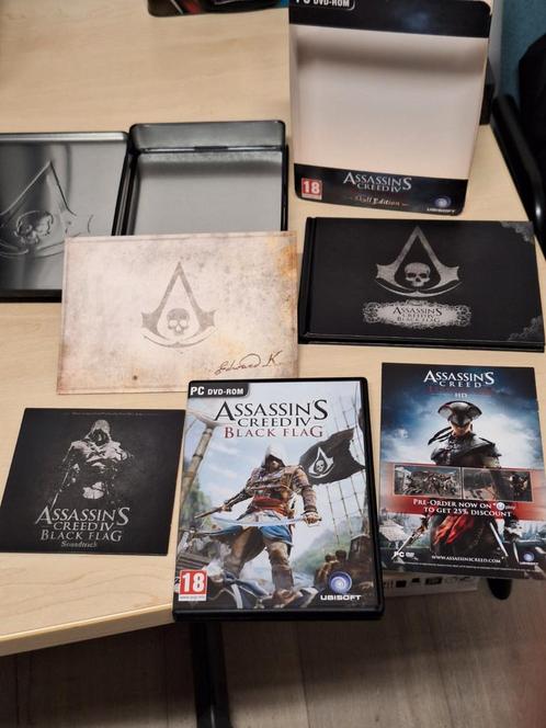 PC DVD-ROM Assassin's Creed IV Black Flag Skull Edition, Spelcomputers en Games, Games | Pc, Gebruikt, Avontuur en Actie, 1 speler