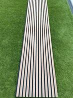 Wandpanelen walnoot lattenwand wanddecoratie akoestisch, Doe-het-zelf en Verbouw, Platen en Panelen, Ophalen, Zo goed als nieuw