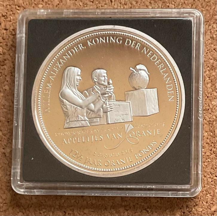 Penning - Willem Alexander - Appeltjes van Oranje Fonds 2014, Postzegels en Munten, Penningen en Medailles, Overige materialen