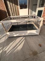 Konijnenhok voor binnen Ferplast 100x63x50, Dieren en Toebehoren, Gebruikt, Cavia, Hok, 75 tot 110 cm