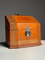 Lederen Desk organizer letter box, Ophalen of Verzenden, Zo goed als nieuw, Minder dan 50 cm