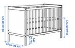 Ikea SUNDVIK Babybed 60x120 cm, Ophalen, Zo goed als nieuw, Ledikant