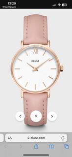Cluse horloge rosé goudkleur met roze leren bandje, Sieraden, Tassen en Uiterlijk, Horloges | Dames, Goud, Ophalen of Verzenden