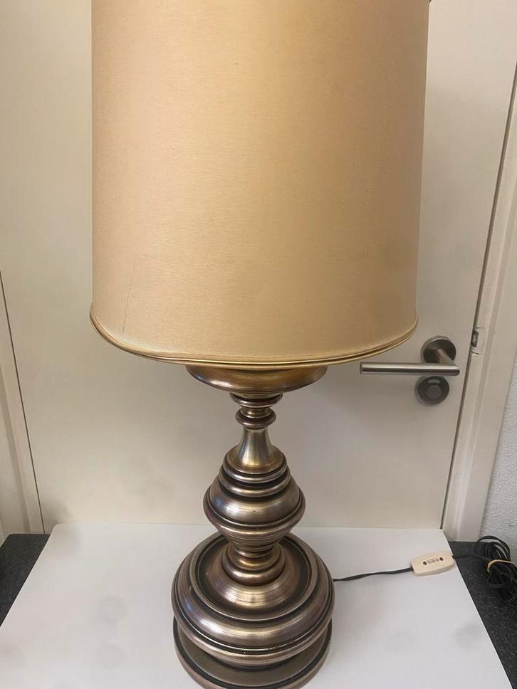 Vintage Tafellamp 'Oubollig Opa & Oma' Stijl, Huis en Inrichting, Lampen | Tafellampen, Gebruikt, 50 tot 75 cm, Metaal, Ophalen of Verzenden