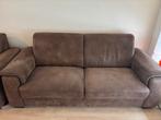 Gratis Oak bruin stoffen/suède bank 3 zits, Gebruikt, Overige maten, 75 tot 100 cm, Ophalen of Verzenden