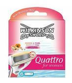 Wilkinson Sword Quattro for Women Sensitive - 6 Navulmesjes, Nieuw, Overige typen, Ophalen of Verzenden