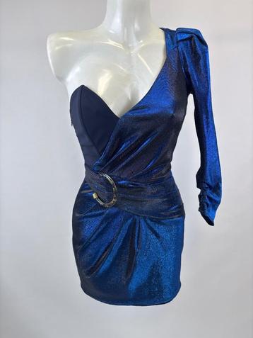 ELISABETTA FRANCHI blauw avond cocktail jurk Maat IT40-EU 34 beschikbaar voor biedingen