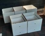 3 deurtjes,  2 ladekastjes hoogglans wit ikea kallax, Ophalen, Zo goed als nieuw