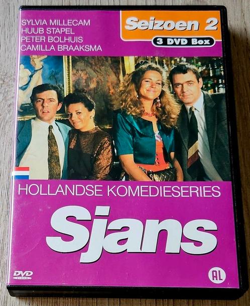 Sjans - Seizoen 2 - 3DVD Box, Cd's en Dvd's, Dvd's | Tv en Series, Zo goed als nieuw, Komedie, Alle leeftijden, Ophalen of Verzenden