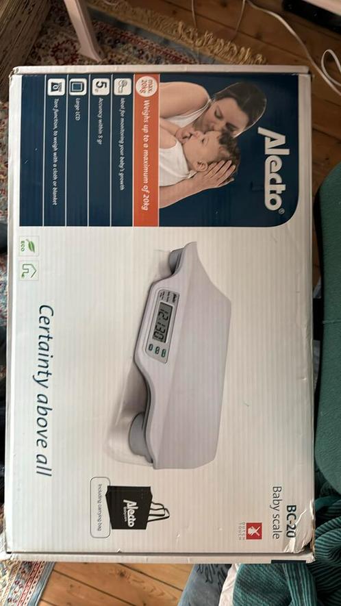 Babyweegschaal Alecto BC-20, Witgoed en Apparatuur, Weegschalen, Zo goed als nieuw, Personenweegschaal, 10 tot 50 kg, Ophalen of Verzenden