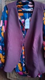 Donkerrood Gilet M&S Mode Maat 52, Maat 46/48 (XL) of groter, Ophalen of Verzenden, Zo goed als nieuw, Rood