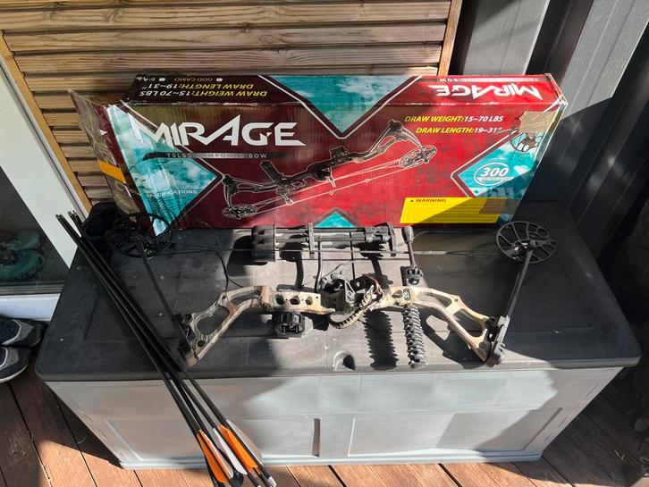 Man Kung Mirage compoundboog volledige set, Sport en Fitness, Handboogschieten, Ophalen of Verzenden