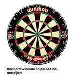 Winmau Sniper dartbord inclusief 2 sets pijlen, Sport en Fitness, Darts, Ophalen, Dijklaan 133 Breda, Stoffelenbreda, Nieuw