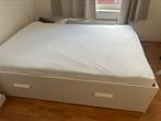 Bed lades Ikea 140x200cm 3 maanden oud  incl latten &matras, Huis en Inrichting, Slaapkamer | Bedden, Ophalen, Wit, Tweepersoons