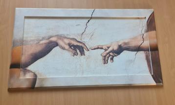 Schilderij Michelangelo met mee geschilderde lijst  beschikbaar voor biedingen