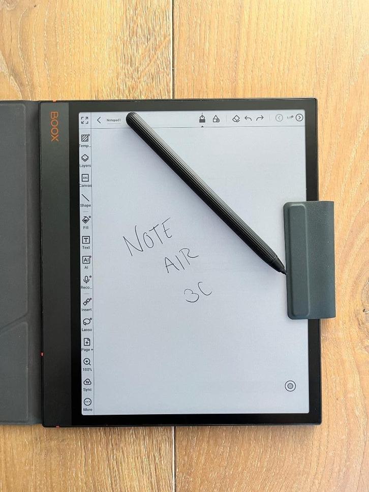 Boox Note Air 3C, Computers en Software, E-readers, Gebruikt, 10 inch of meer, 16 GB of meer, Bluetooth, Touchscreen, Wi-Fi, Ophalen of Verzenden