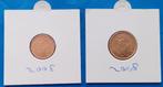 Cyprus 1 en 2 Eurocent - 2008, Postzegels en Munten, Munten | Europa | Euromunten, Verzenden, Cyprus, Setje
