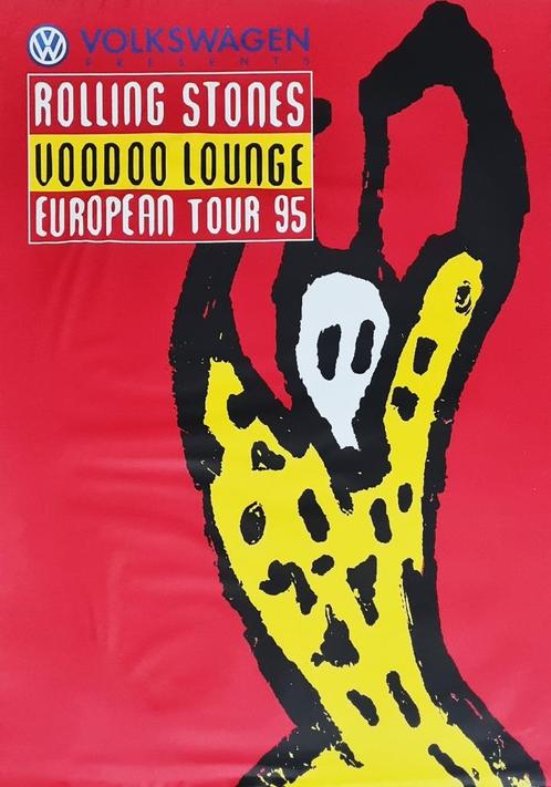 Rolling Stones - Voodoo Lounge1995 tourposter 59 x 84 cm, Verzamelen, Posters, Zo goed als nieuw, Muziek, Rechthoekig Staand, Ophalen