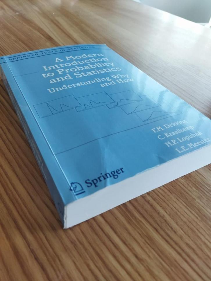A Modern Introduction to Probability and Statistics, Boeken, Studieboeken en Cursussen, Zo goed als nieuw, WO, Beta, Ophalen of Verzenden