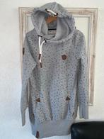 Naketano Hoodie Grijs Sterrenprint Maat L, Kleding | Dames, Maat 42/44 (L), Ophalen of Verzenden, Zo goed als nieuw, Grijs