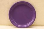 4 Platte porseleinen paarse borden 45914, Huis en Inrichting, Keuken | Servies, Gebruikt, Ophalen of Verzenden, Bord(en), Overige stijlen