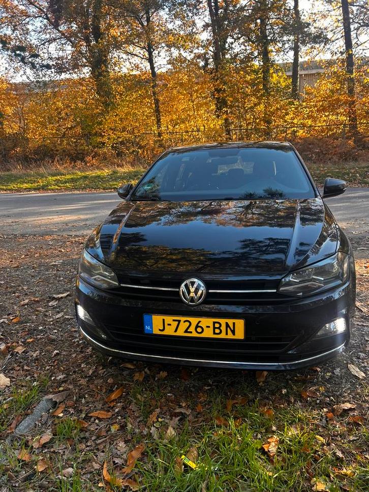 Volkswagen Polo 1.0 TSI 95pk 2020 Zwart, Auto's, Volkswagen, Particulier, Polo, Achteruitrijcamera, Adaptive Cruise Control, Airbags