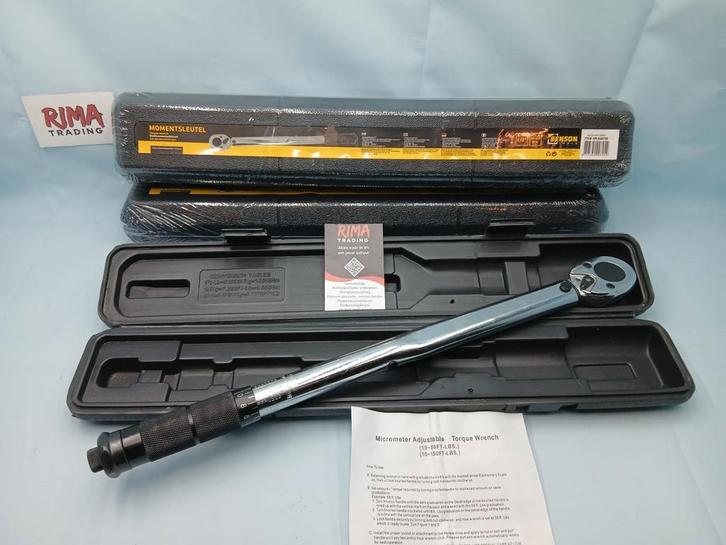 Nieuwe Momentsleutel 1/2" 28-210 nM, Auto diversen, Autogereedschap, Nieuw, Ophalen of Verzenden