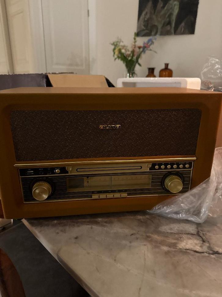 Auna retro stereo - Belle Epoque 1906, Audio, Tv en Foto, Stereo-sets, Nieuw, Cd-speler, Tuner of Radio, Speakers, Overige merken