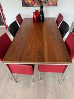 Bert Plantagie Eetkamertafel met 8 stoelen en salontafel, Ophalen, Zo goed als nieuw, 8 stoelen of meer
