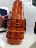 oranje keramiek jaren 70 design lampenvoet 18 x 39 cm retro, Gebruikt, ?, ?, ?