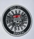 WIC21 Gouden tand patch 322 sqn Rnlaf, Verzamelen, Ophalen of Verzenden, Luchtmacht, Nederland, Embleem of Badge