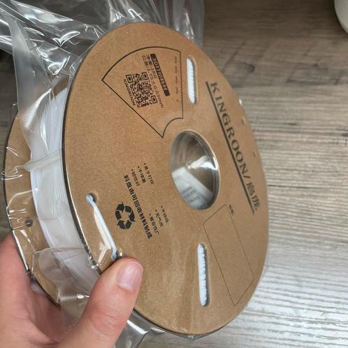 Kingroon PLA 1,75mm Wit - NIEUW, Computers en Software, 3D-printerbenodigheden, Nieuw, Ophalen of Verzenden