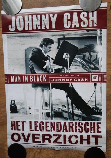 Johnny Cash originele poster voor de cd Man In Black beschikbaar voor biedingen