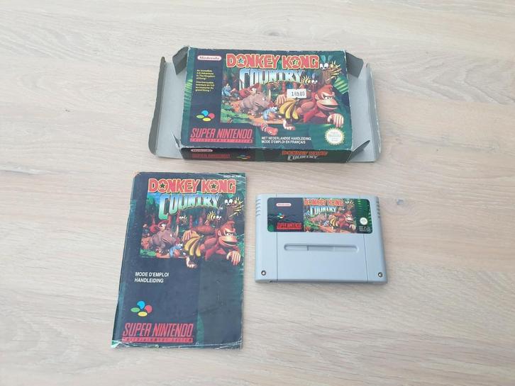 Donkey Kong Country SNES, Spelcomputers en Games, Games | Nintendo Super NES, Zo goed als nieuw, Avontuur en Actie, Vanaf 3 jaar