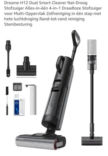 Dreame H12 Dual Nat/Droog Stofzuiger - Compleet beschikbaar voor biedingen