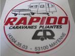 Rapido carvan sticker, Ophalen of Verzenden, Nieuw