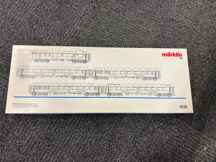 Marklin 4228 - Rheingold wagens, Hobby en Vrije tijd, Modeltreinen | H0, Zo goed als nieuw, Wagon, Wisselstroom, Märklin, Ophalen of Verzenden
